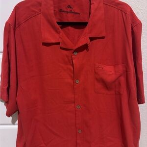 Tommy Bahama Red Casual Button Down Shirt
